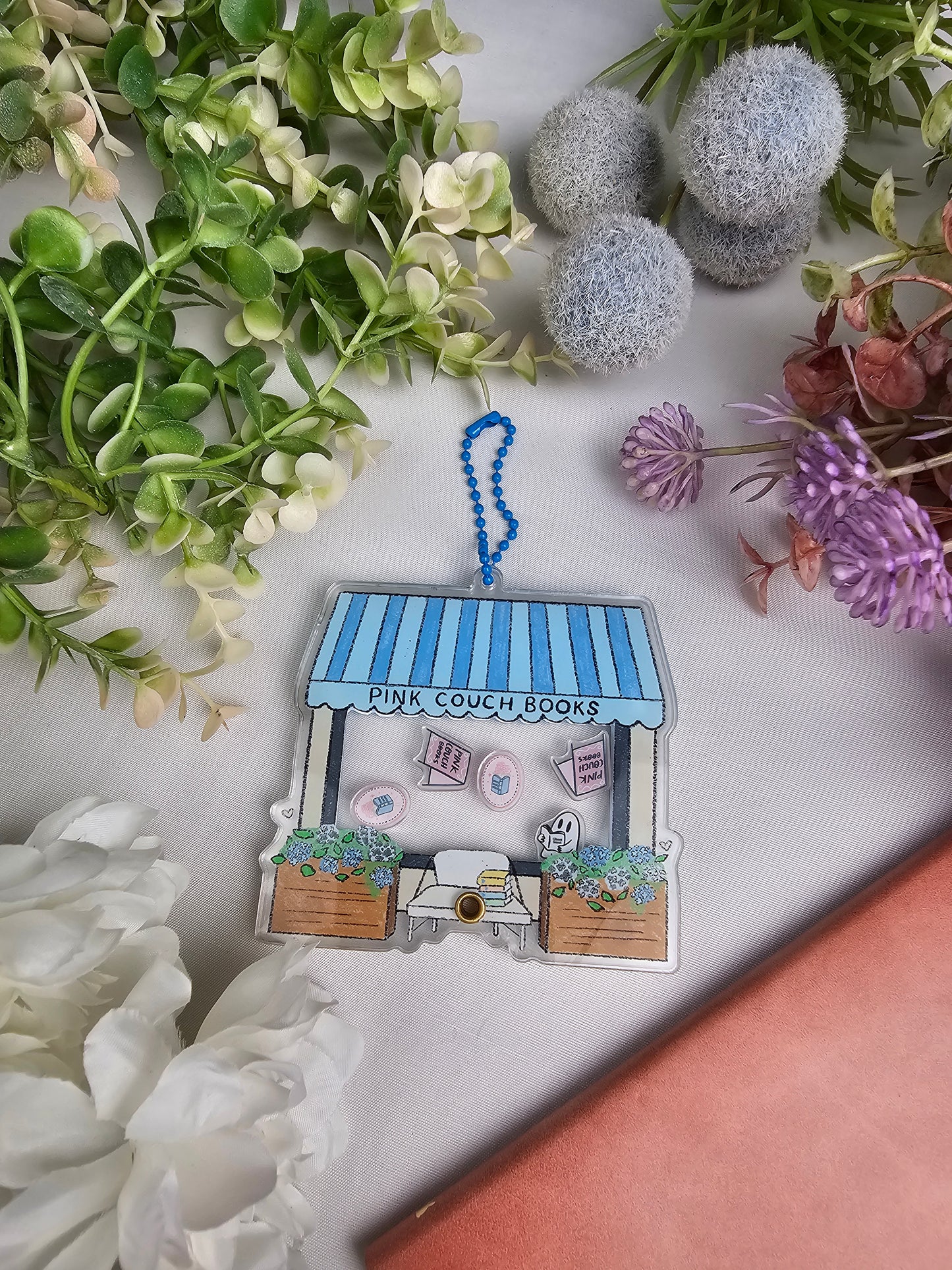Shaker Keychain | Pink Couch Books
