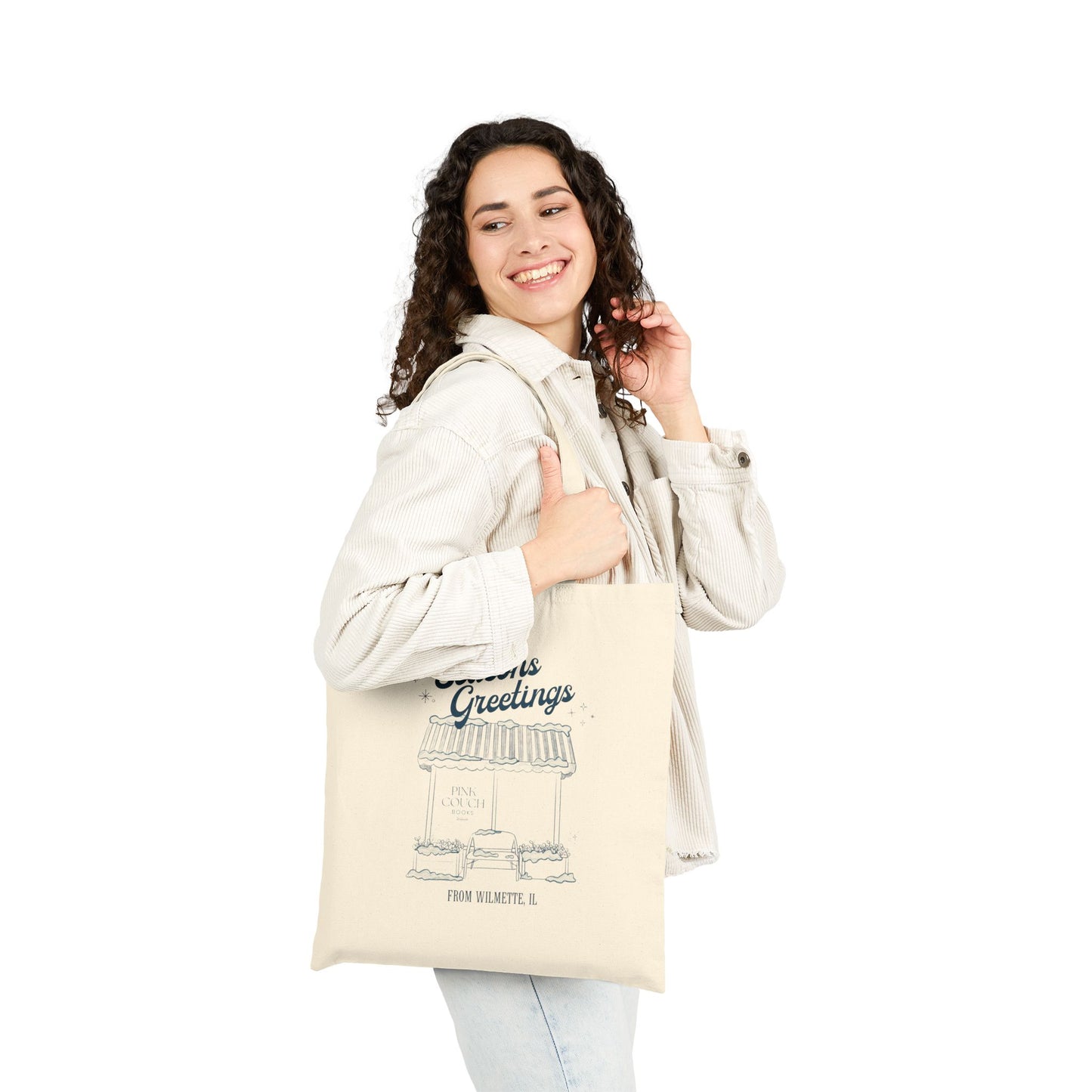 Seasons Greetings | Cotton Canvas Tote Bag