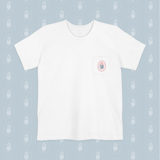 One Year Anniversary Pocket Tee with artwork by Lilly Carr