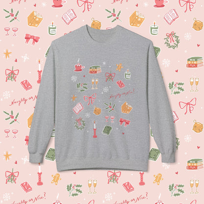 Pink Couch Books Holiday 2026 Sweatshirt
