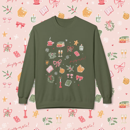 Pink Couch Books Holiday 2026 Sweatshirt