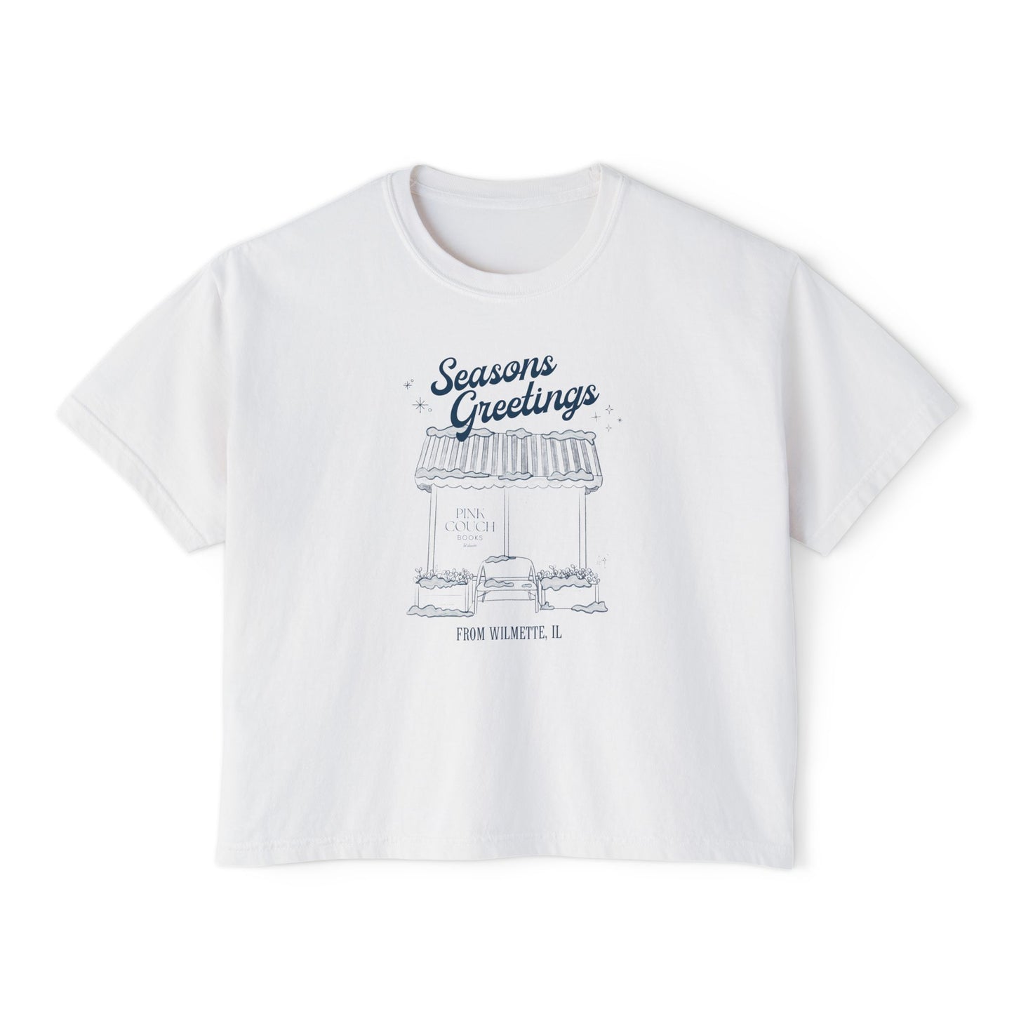 Seasons Greetings | Women's Boxy Slight Crop Tee