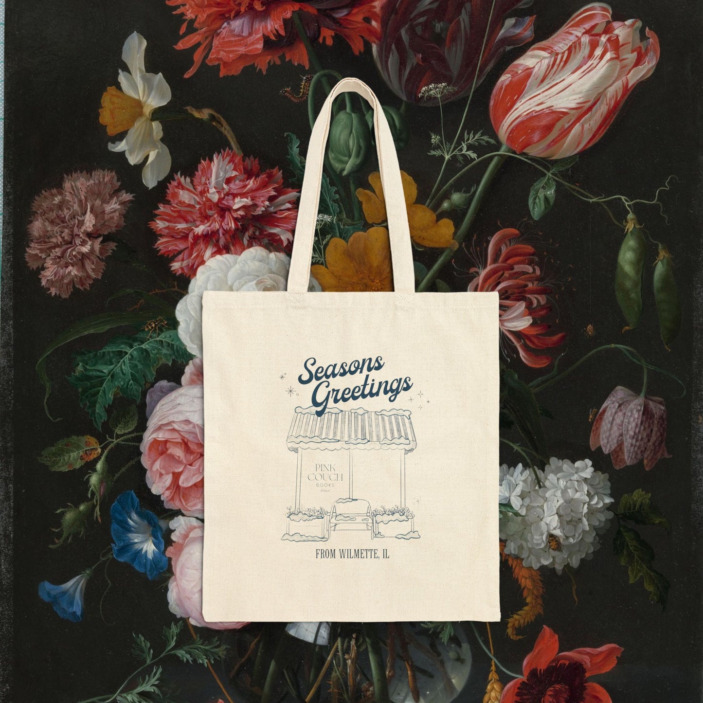 Seasons Greetings | Cotton Canvas Tote Bag