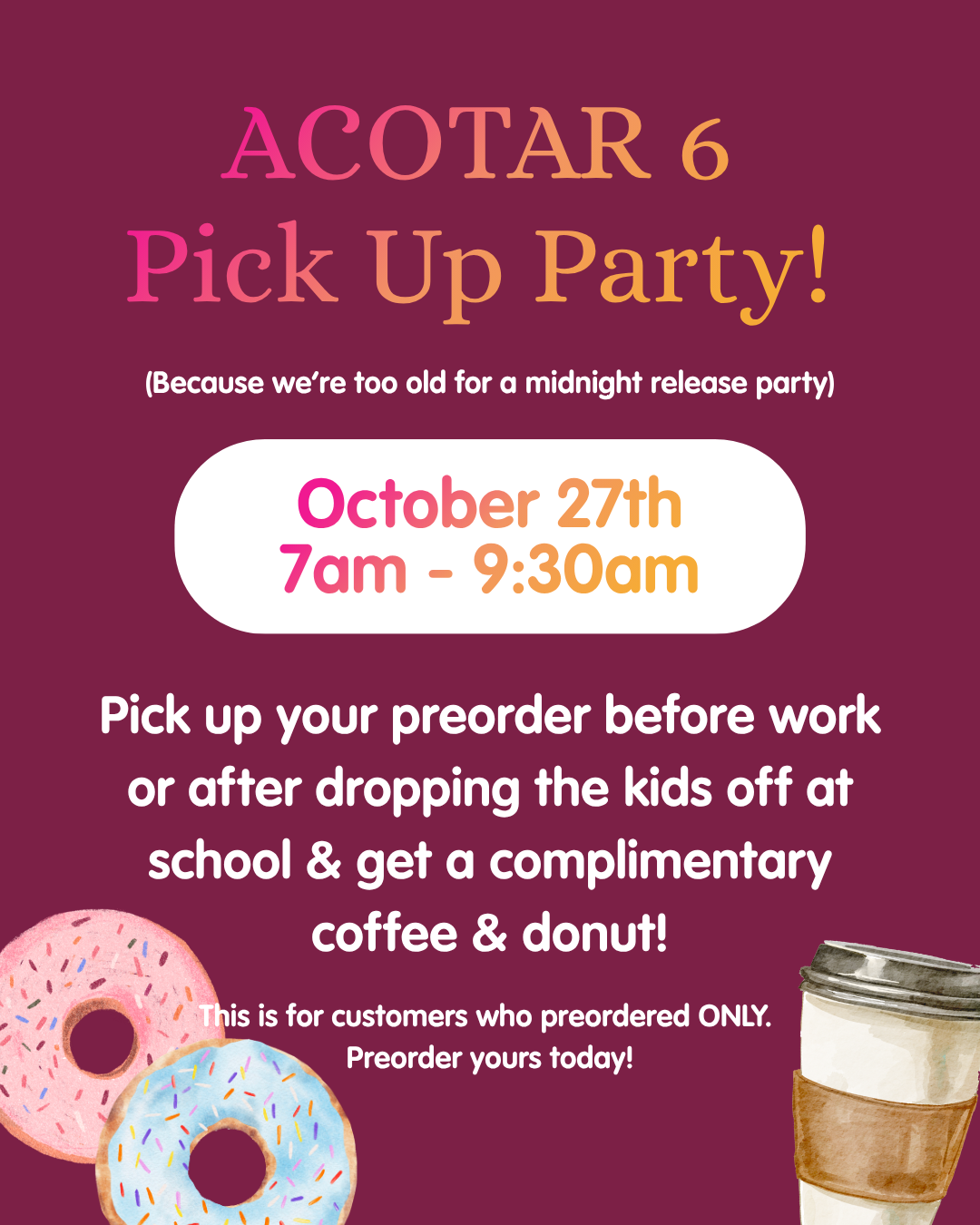 ACOTAR 6 & 7 - Preorder