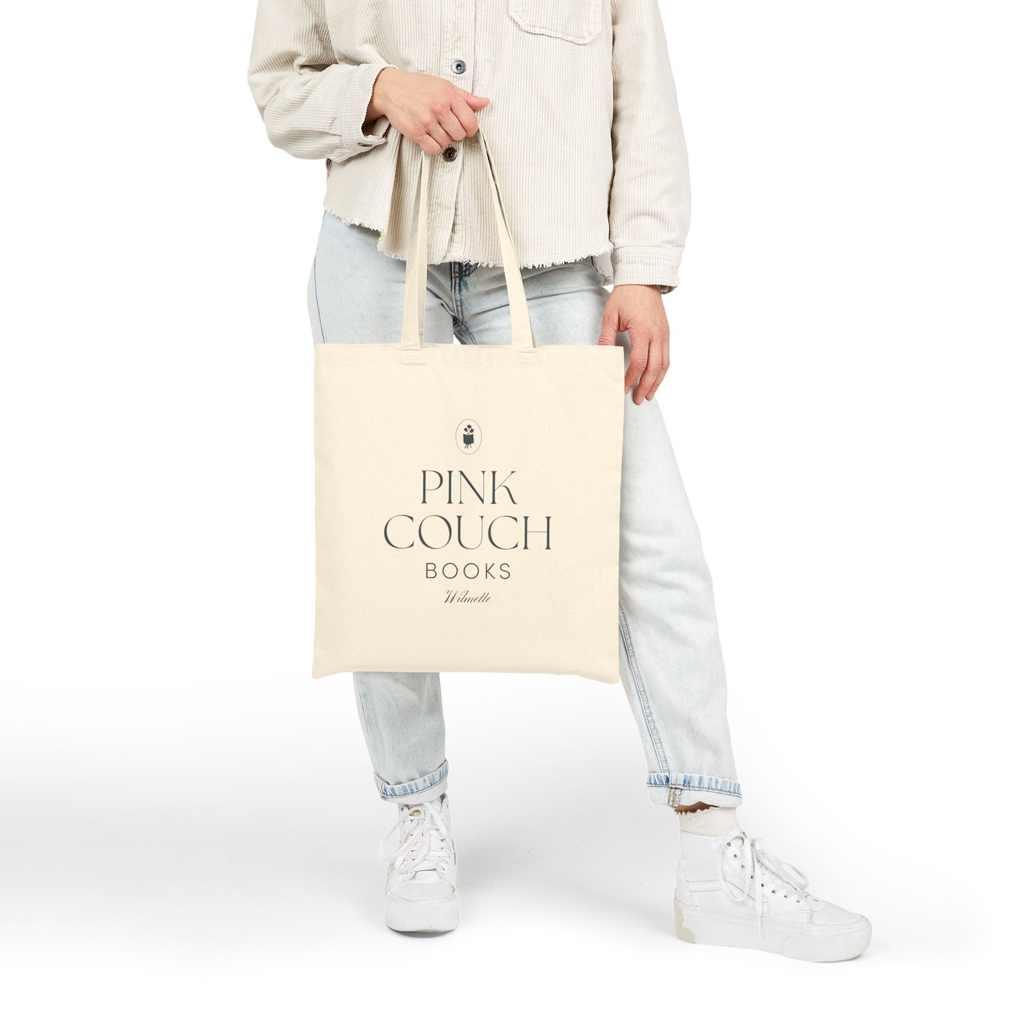 Pink Couch Books | Cotton Canvas Tote Bag