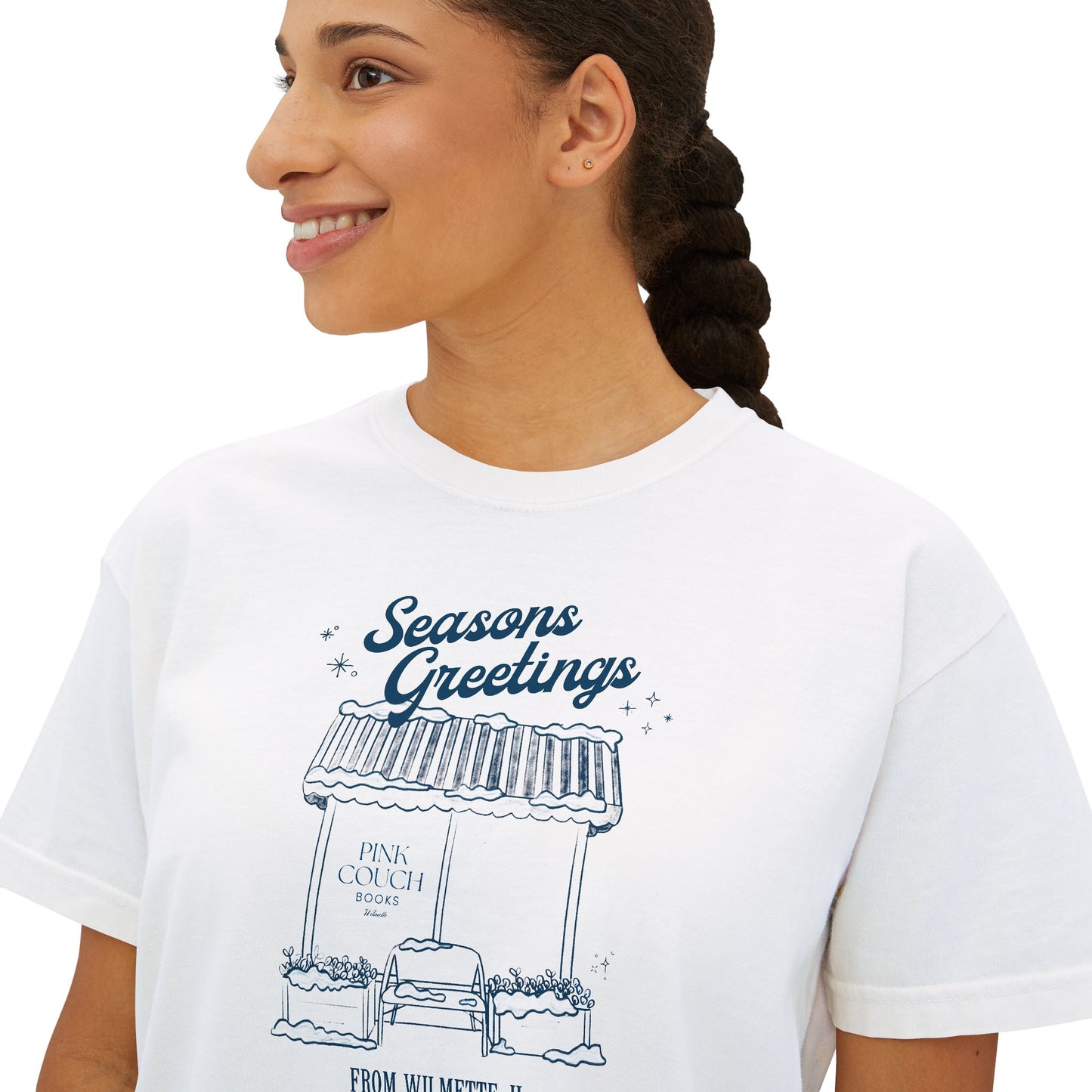 Seasons Greetings | Women's Boxy Slight Crop Tee