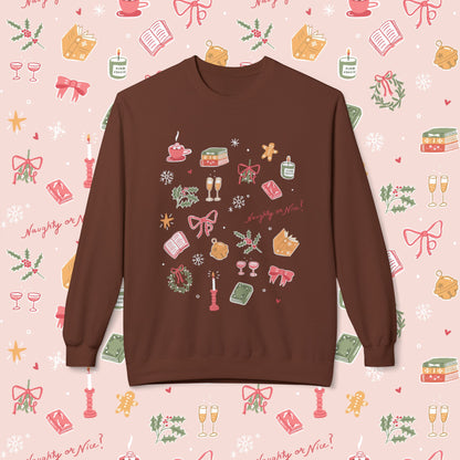 Pink Couch Books Holiday 2026 Sweatshirt