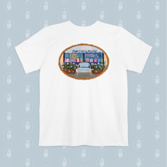 One Year Anniversary Pocket Tee with artwork by Lilly Carr