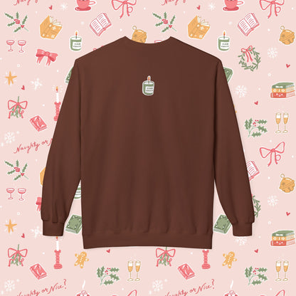 Pink Couch Books Holiday 2026 Sweatshirt