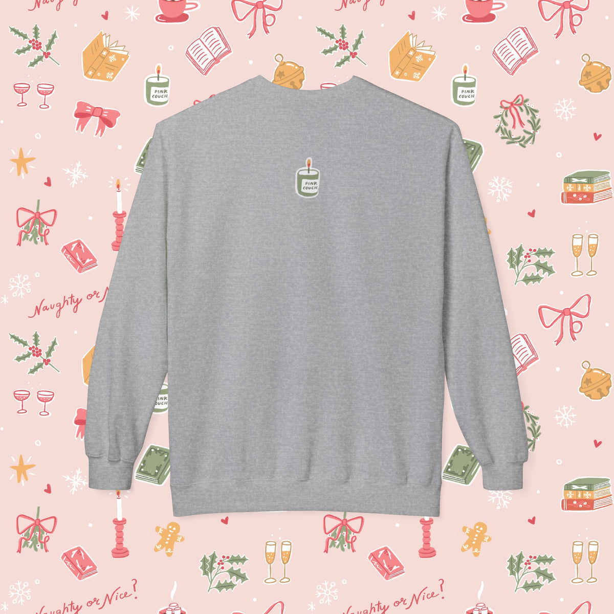 Pink Couch Books Holiday 2026 Sweatshirt
