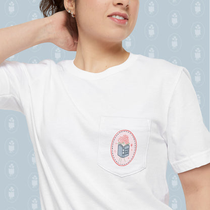 One Year Anniversary Pocket Tee with artwork by Lilly Carr