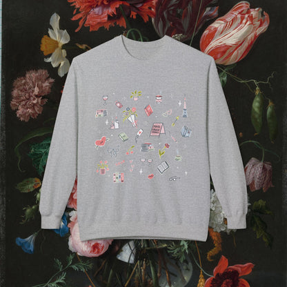 Pink Couch Books "favorite things" sweatshirt