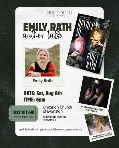 Emily Rath author talk with Clio Evans. Moderated by Kate from Romantically Inclined.