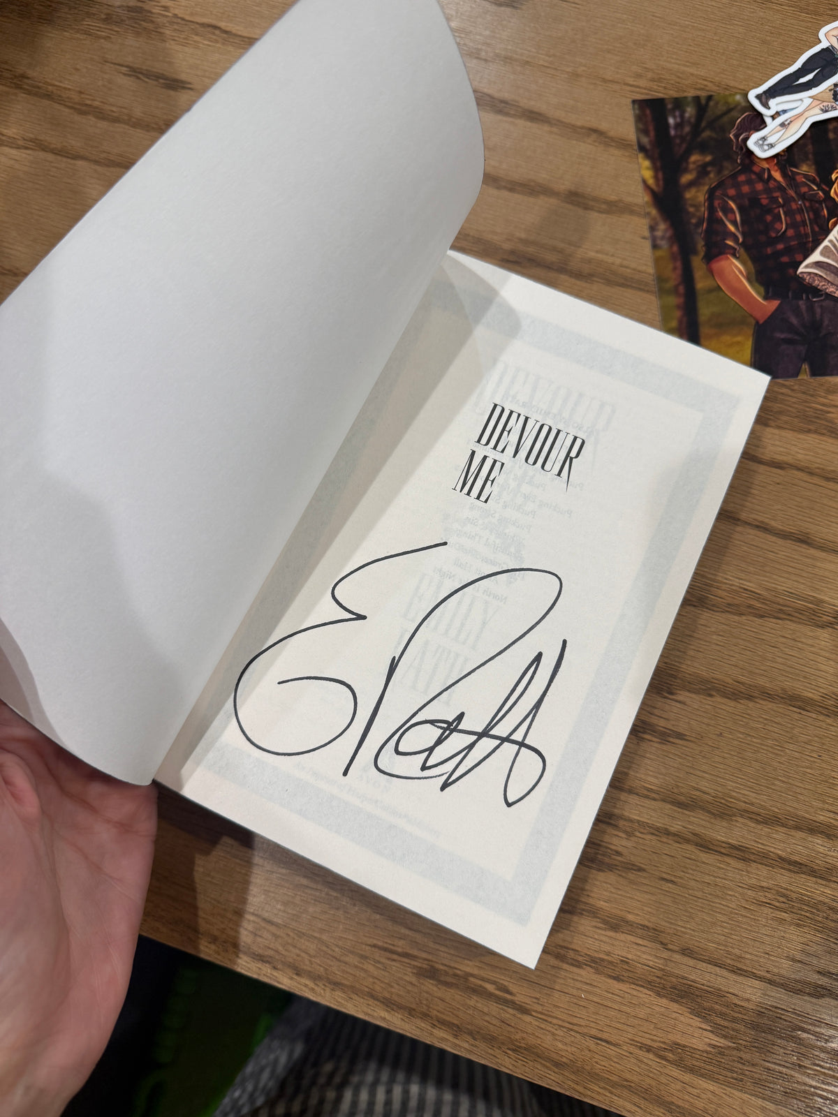 Devour Me, Emily Rath - Signed with goodies