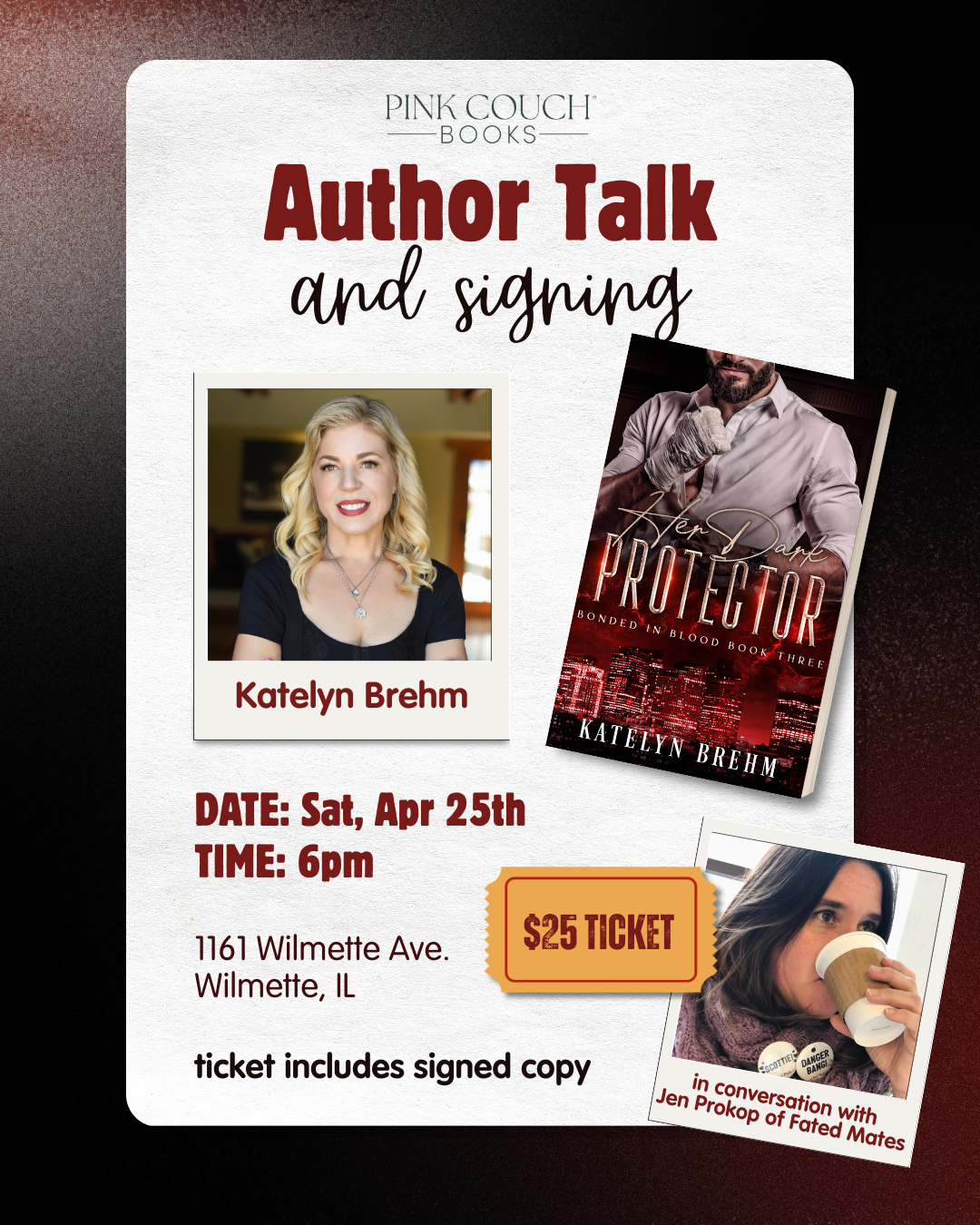 Katelyn Brehm: Author Talk & Signing. In Conversation with Jen Prokop of Fated Mates